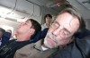 sleeping on airplane