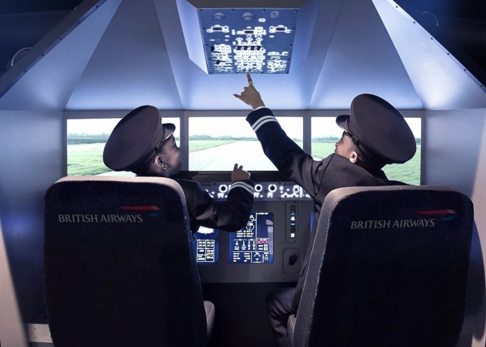 British Airways teaching kids to fly www.KidZania.co.uk