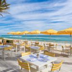 Eau Palm Beach Resort - ocean-front dining during a Breeze