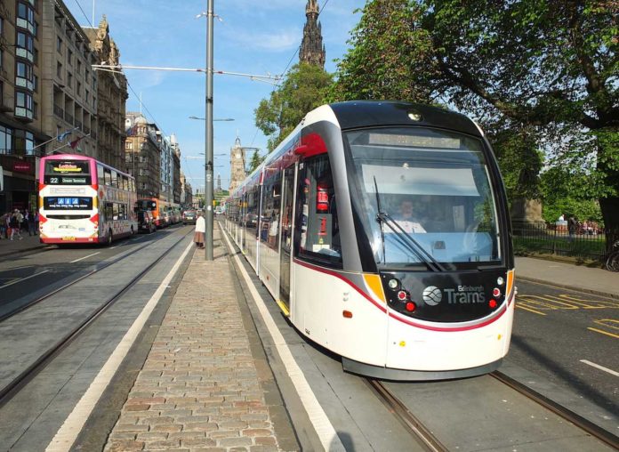 Edinburgh tram: first day of operation Edinburgh tram: first day of operation
