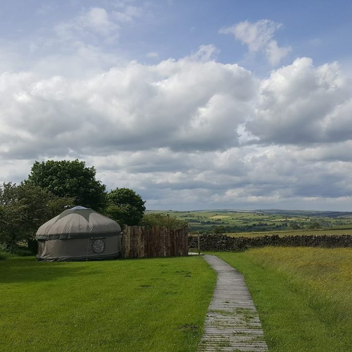 Elderflower yurt - outside Elderflower yurt - outside