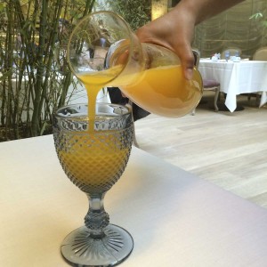 URSO Hotel, Madrid: freshly squeezed orange juice