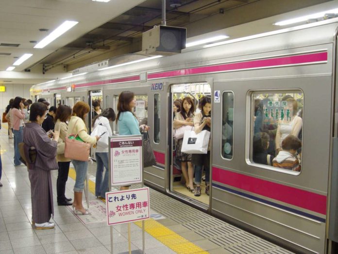 Women only carriages in Japan Women only carriages in Japan