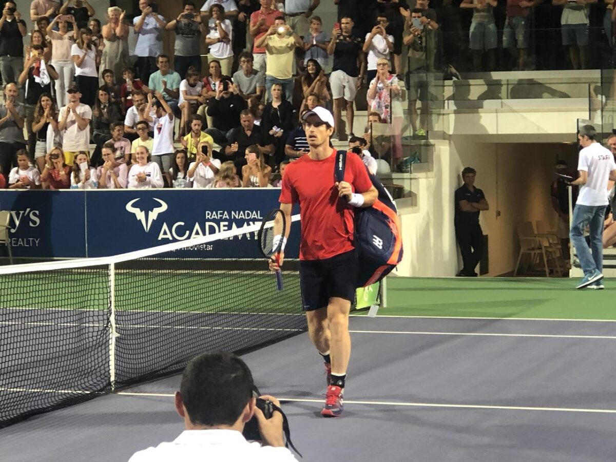 Andy Murray at Rafal Nadal Academy