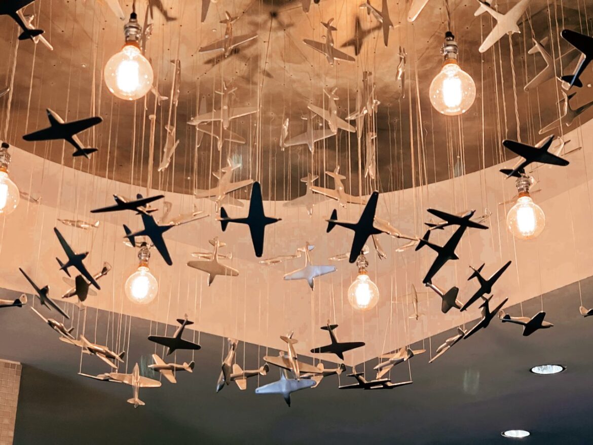 Airplane-model-chandelier