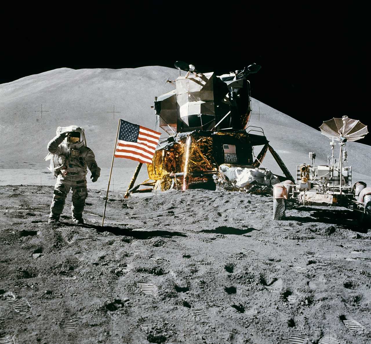 moon landing trip
