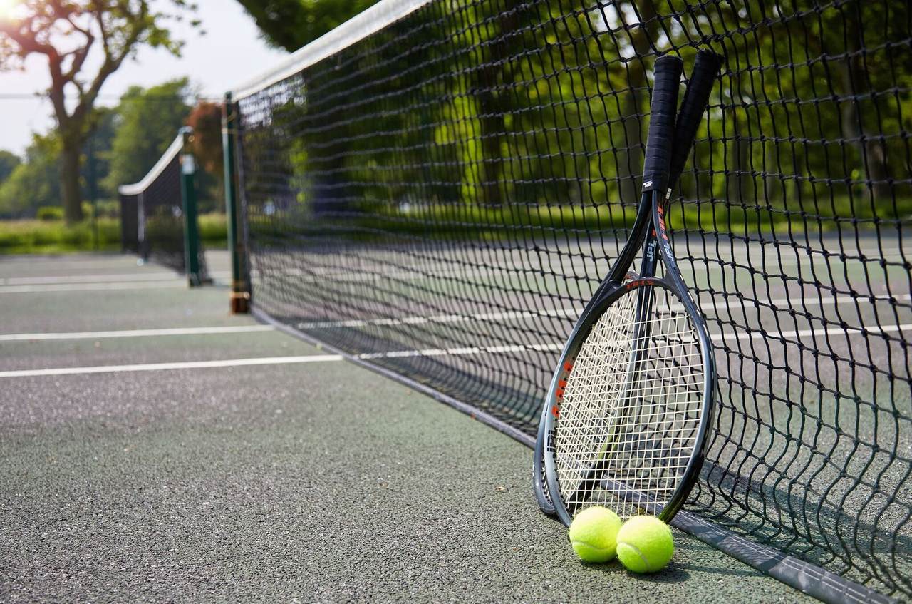 Bailiffscourt Tennis courts close-up