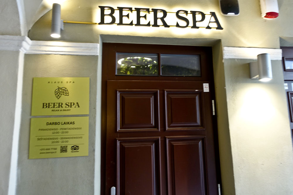 Beer Spa Entrance