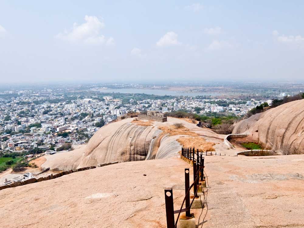 Bhongir Fort View of Climb