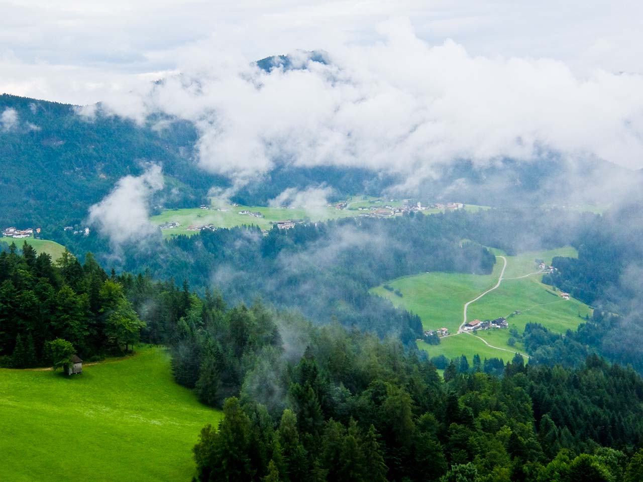 Brandenberg Alps, Tyrol - Brandenberg in Mist