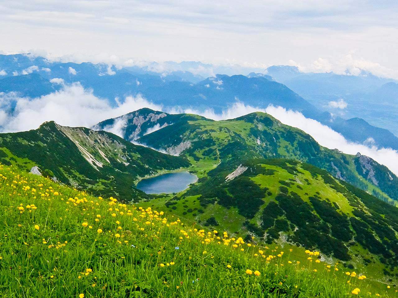 Brandenberg Alps, Tyrol - Lake and Mountains