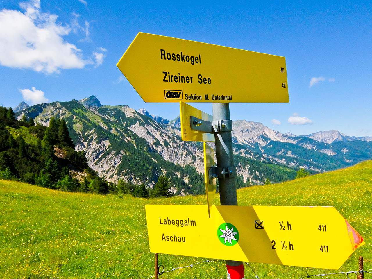 Brandenberg Alps, Tyrol - Path Signs