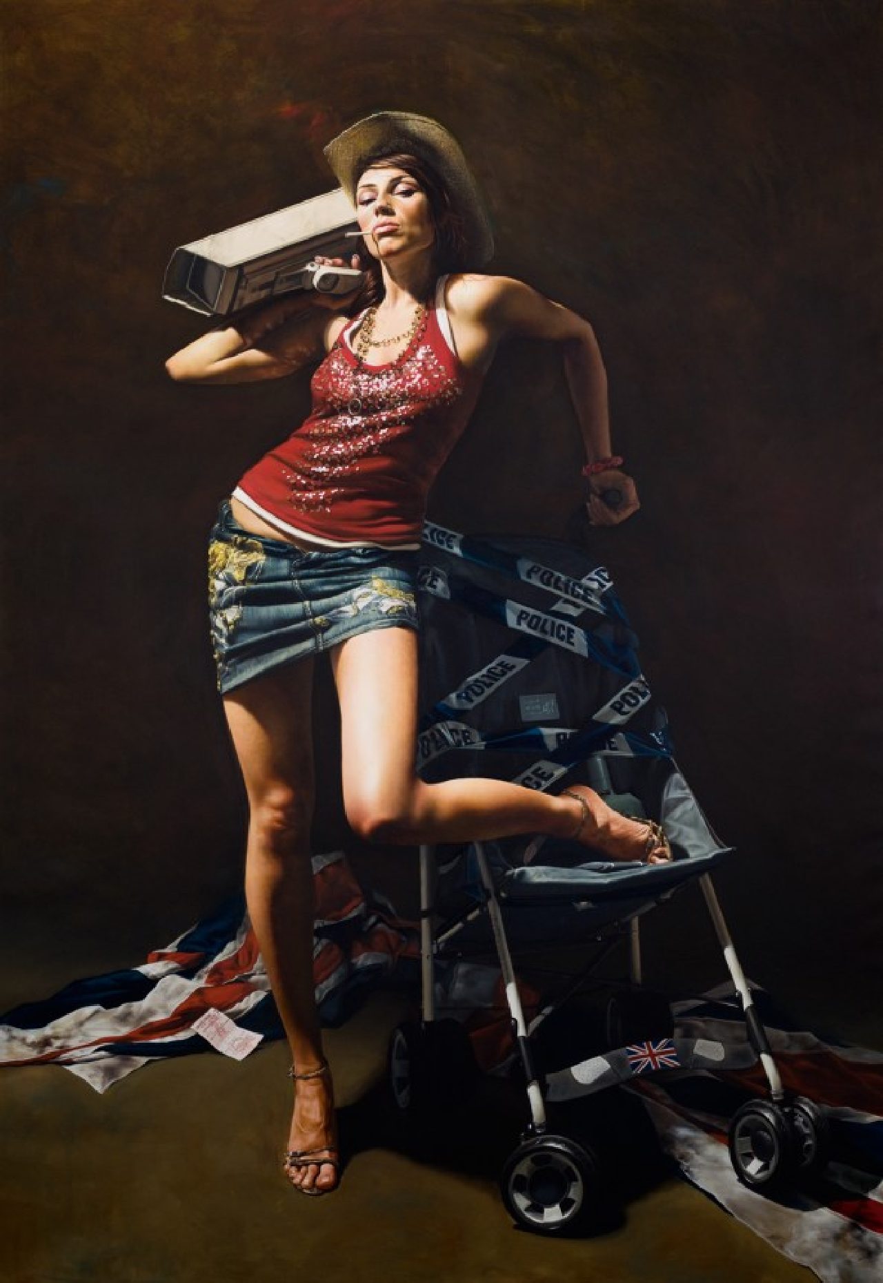 Brittania by Mitch Griffiths hanging at Althorp