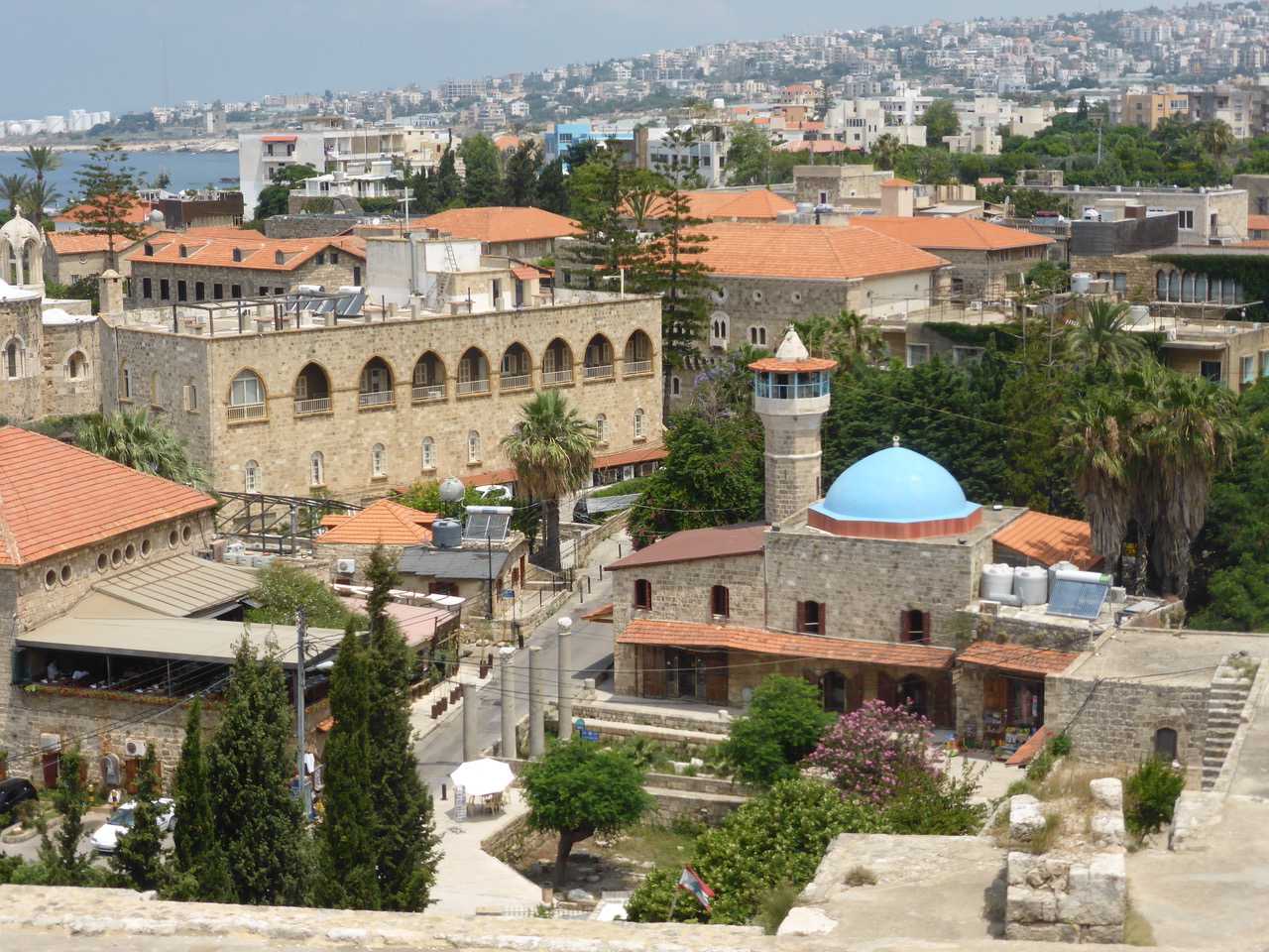 Byblos seen from the castle, Beirut