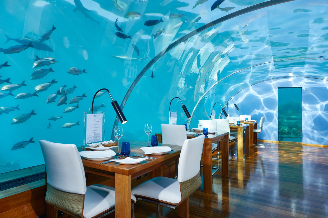 Ithaa undersea restaurant Conrad Maldives