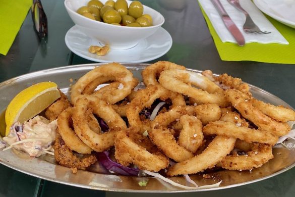 Calamare and Octopus Tapas at the Seawave Fish Bar in Gibraltar
