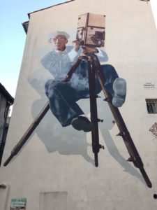 Cannes - film mural - Buster Keaton