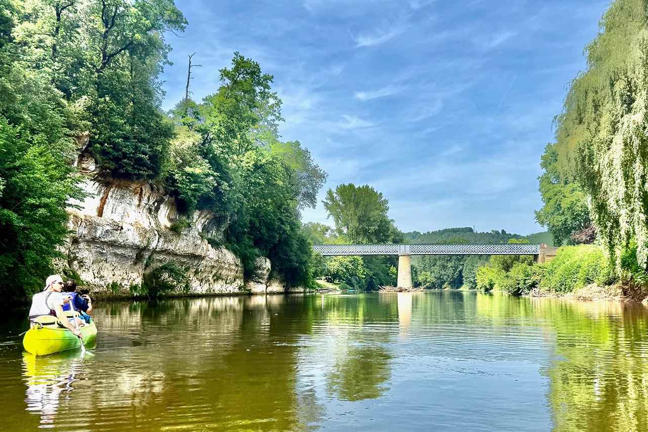 Canoeing on the Vézère River in the Dordogne, France
