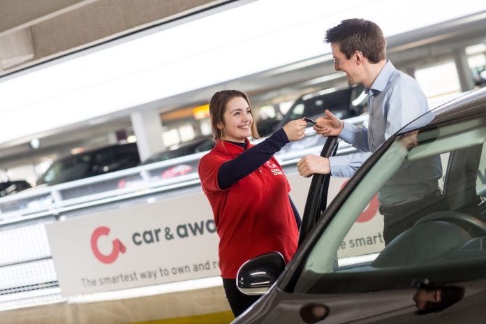 Car and Away - with customer Car and Away - with customer