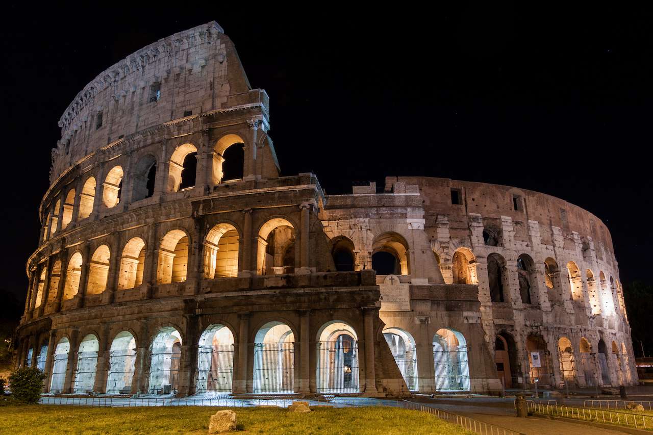 The Colosseum at night 