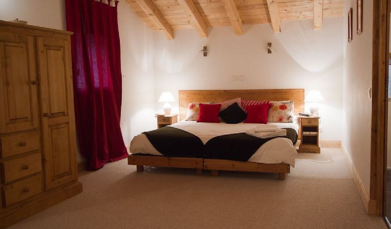 A typical chalet bedroom in La Plagne