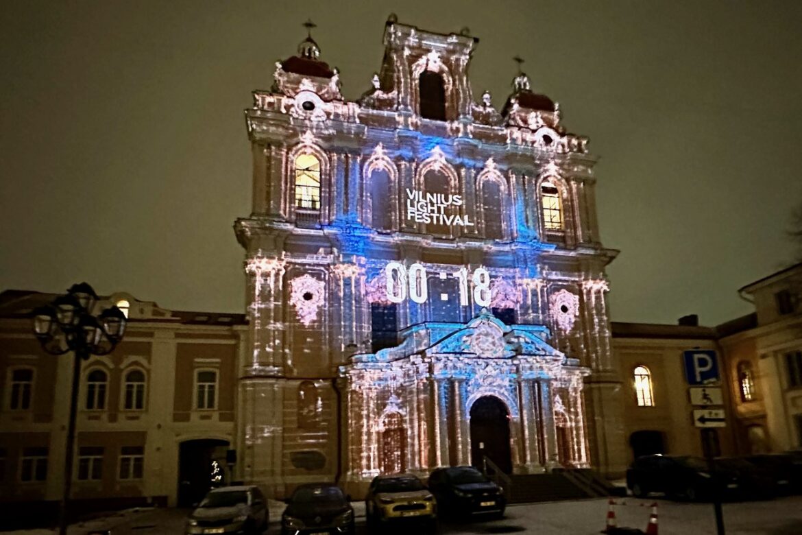 DIPTIKAS by Video Architects at Vilnius Light Festival 2024