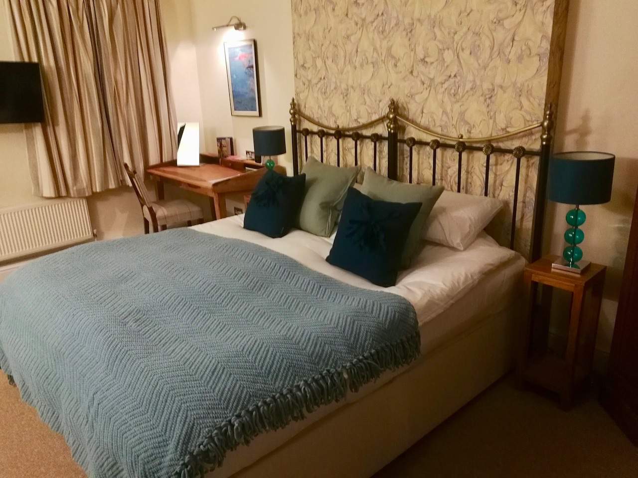 Dorset Blue room at La Fosse