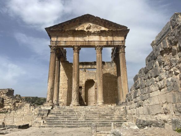 Douga ruins temple Douga