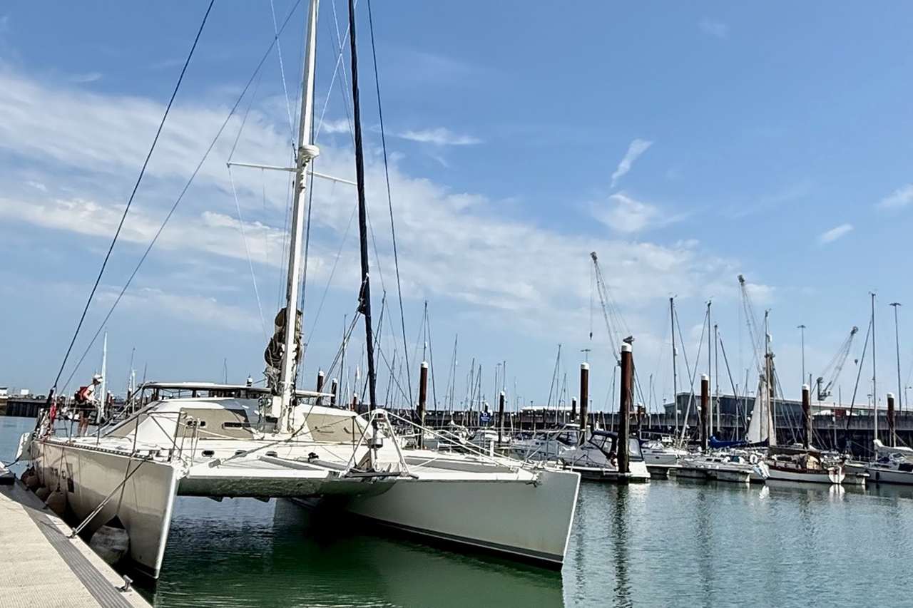 Echoes the SailLink Catamaran Moored in Dover Harbour