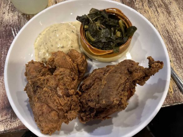 Fried chicken at Leroys
