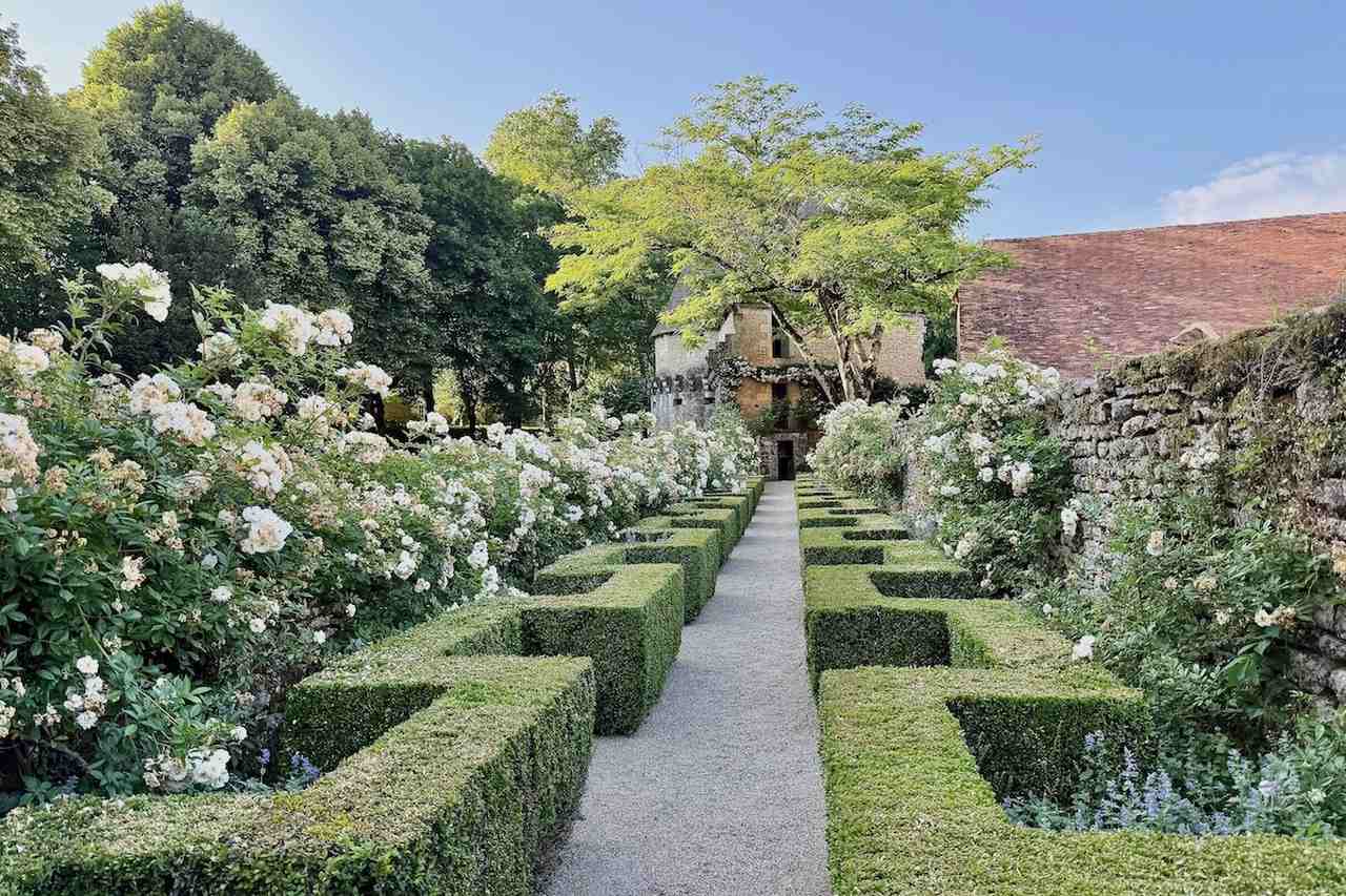 Garden at Château de Losse in the Dordogne