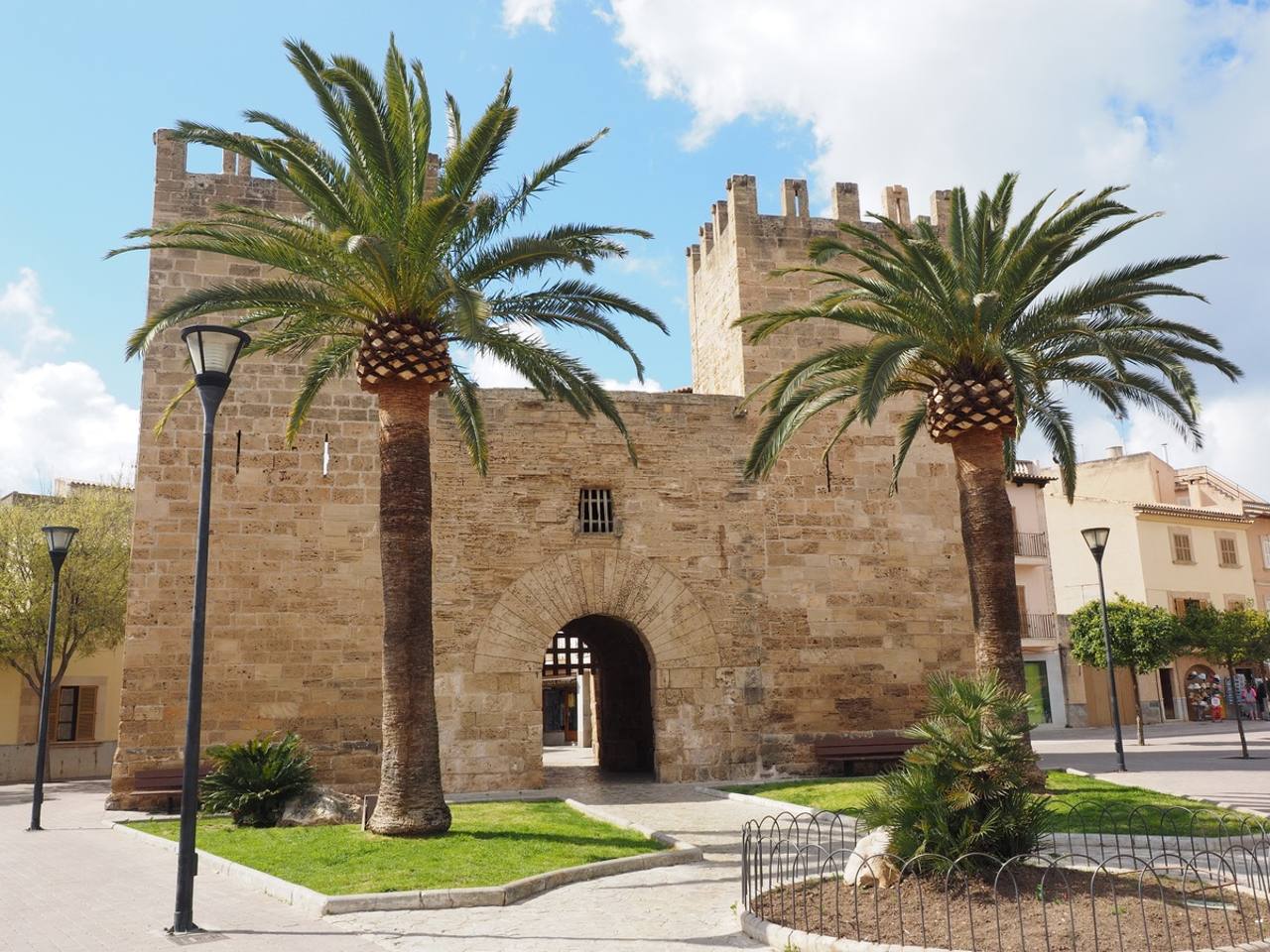 Gate to old town, Alcudia, Mallorca