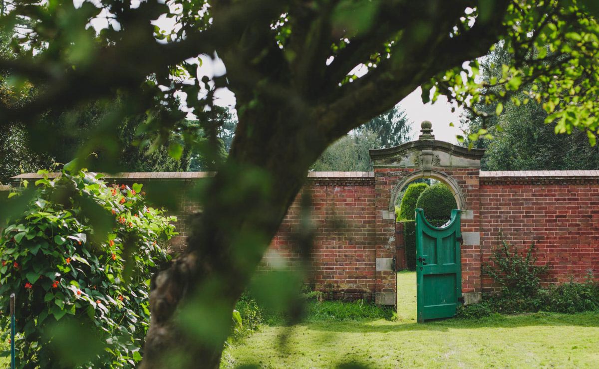 Hampton Manor walled garden