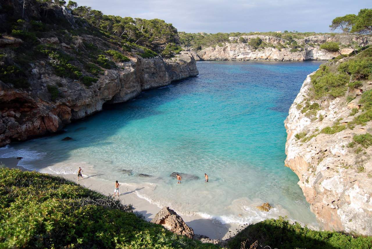 A quiet beach in Mallorca