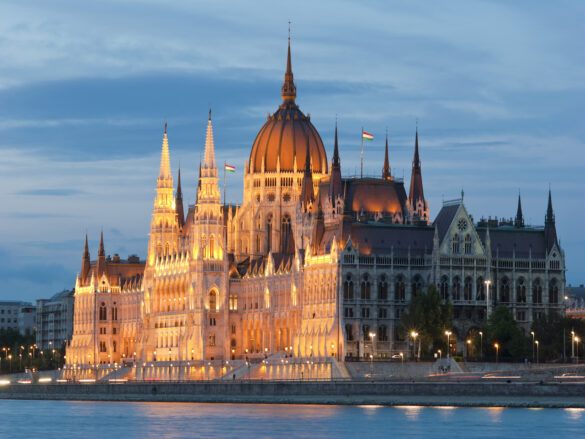 Hungarian Parliament at night