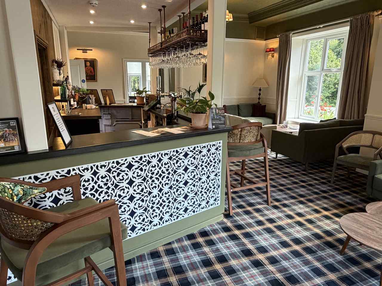 Lounge bar at Dolserau Hall