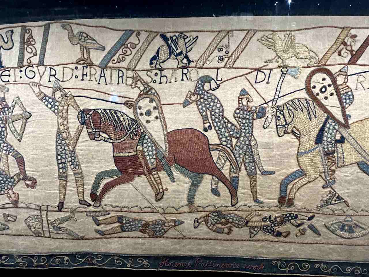 Battle scene, Reading's Bayeux Tapestry