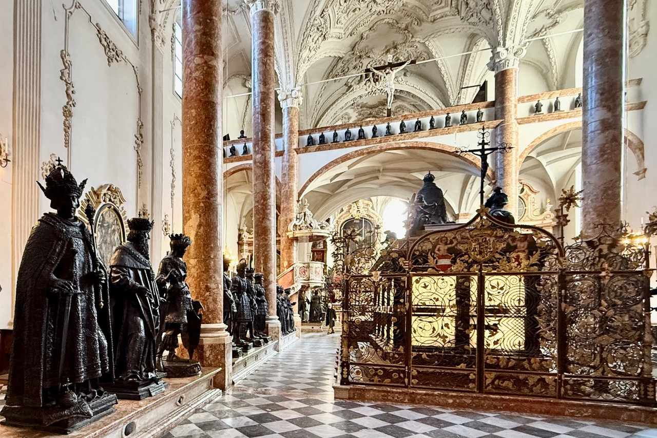 Inside Imperial Hofburg in Innsbruck