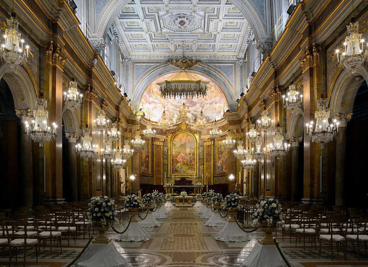 Interior of the Basilica of St. Giovanni and Paolo Rome