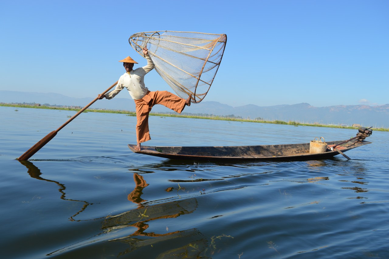 Intha fisherman, Inle Lake