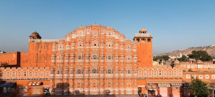 Hawa Mahal panoramic view, Jaipur Hawa Mahal panoramic view, Jaipur