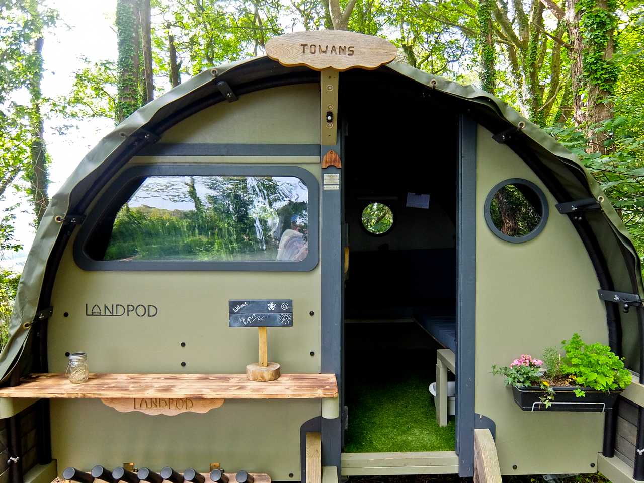Glamping at Wildflower Wood, St Ives, Cornwall