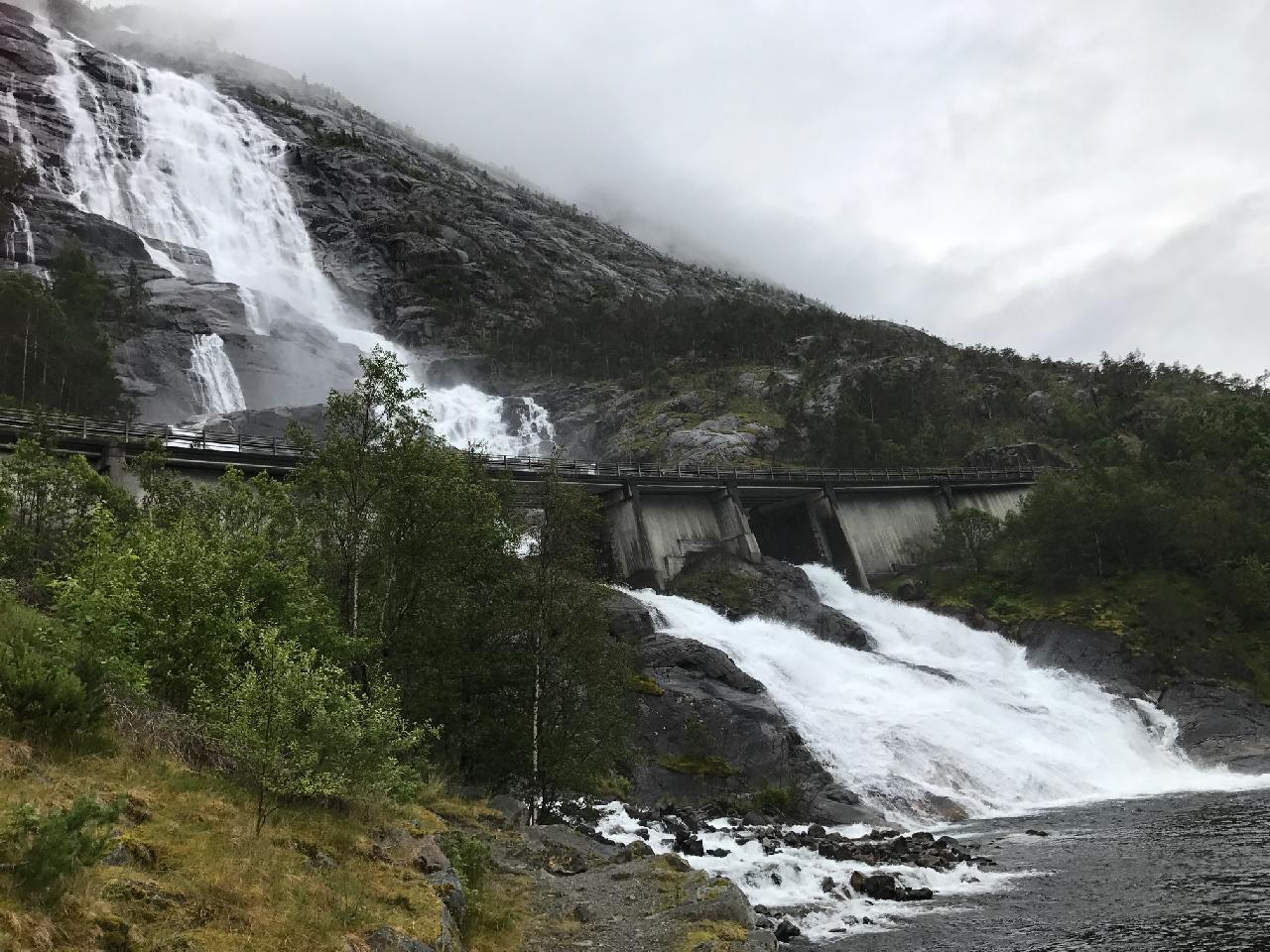 Langfoss waterfall