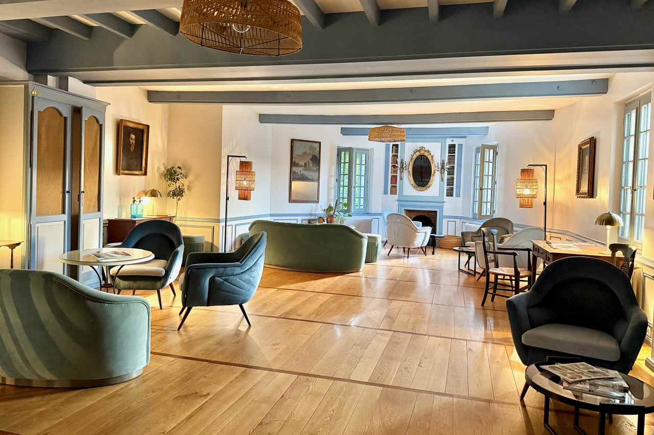 Lounge at Moulin de l’Abbaye in Brantôme-en-Périgord, the Dordogne