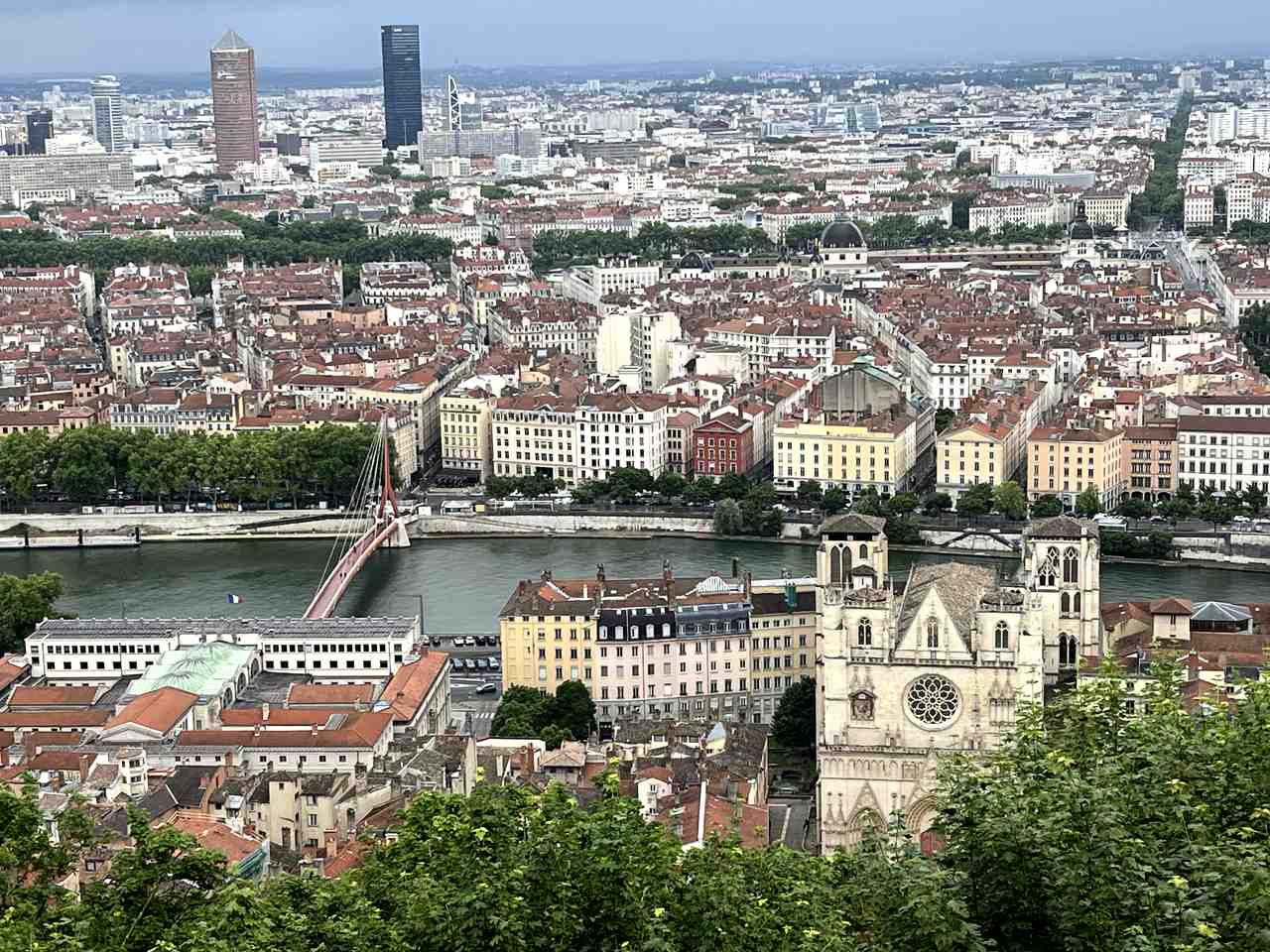 Lyon from Fourviere Hill