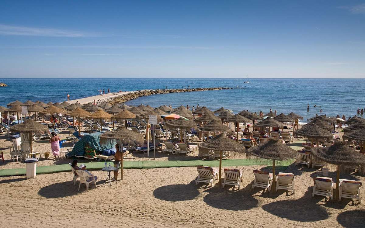 Marbella beach, Costa del Sol, Spain