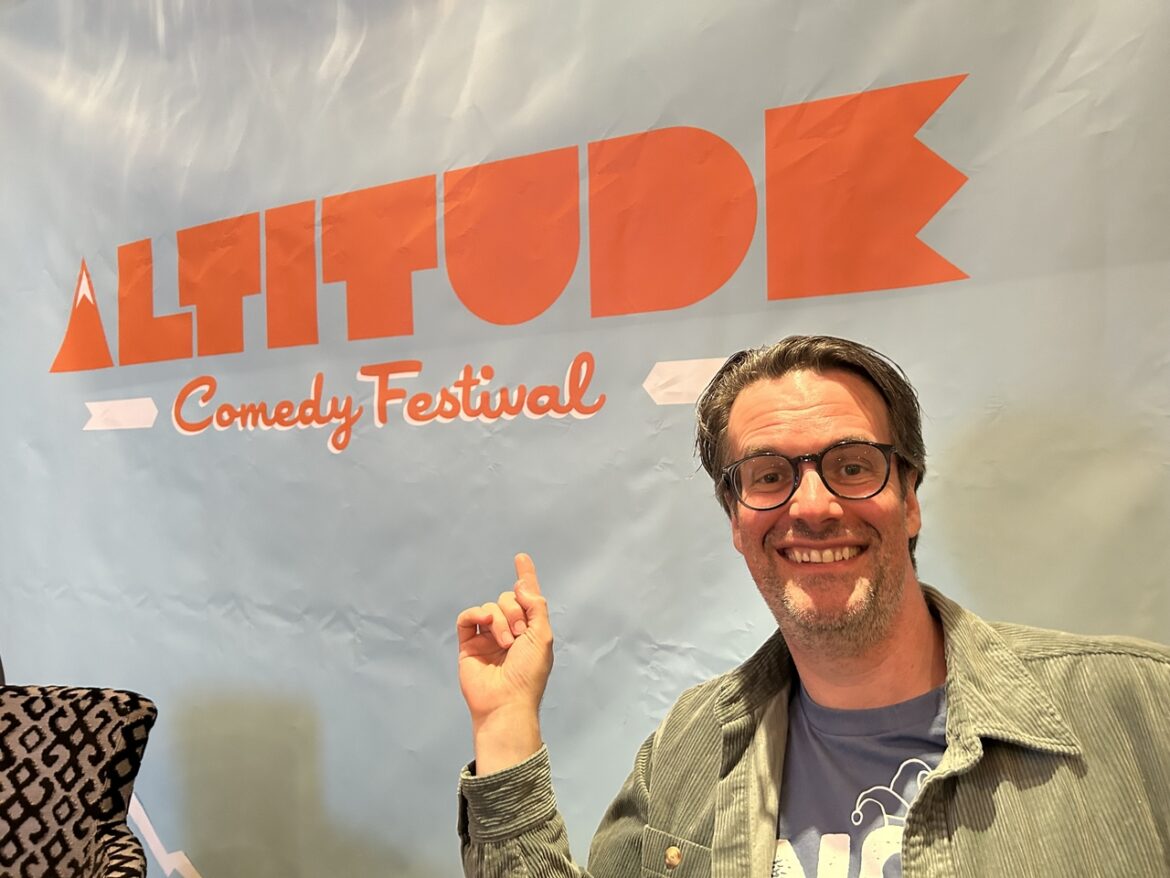 Marcus Brigstocke at the 2023 Altitude festival