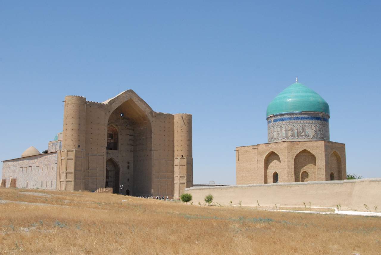 Mausoleum of Khodja Ahmed Yassawi in Turkistan, Kazakhstan