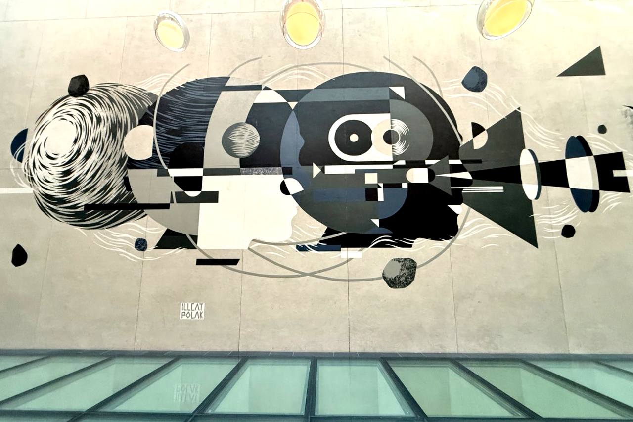 Mural in PURO Łódź in Łódź, Poland