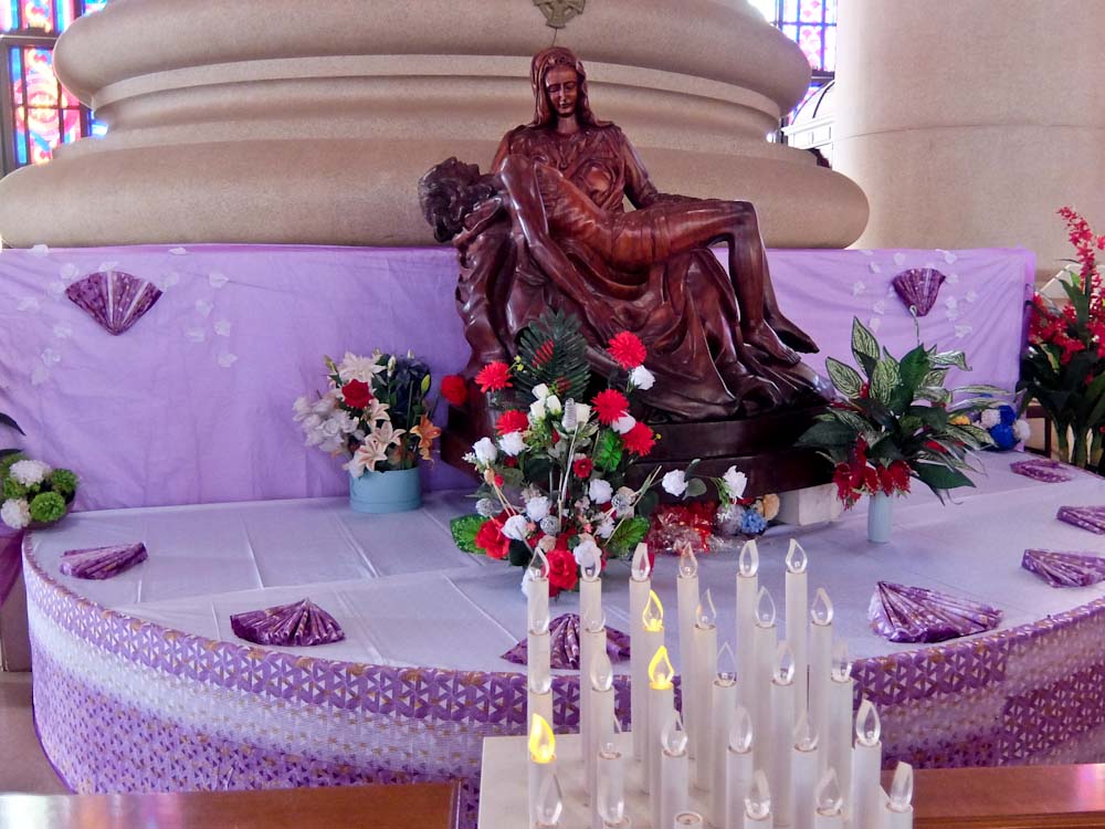 Our Lady of Peace Wood Carving